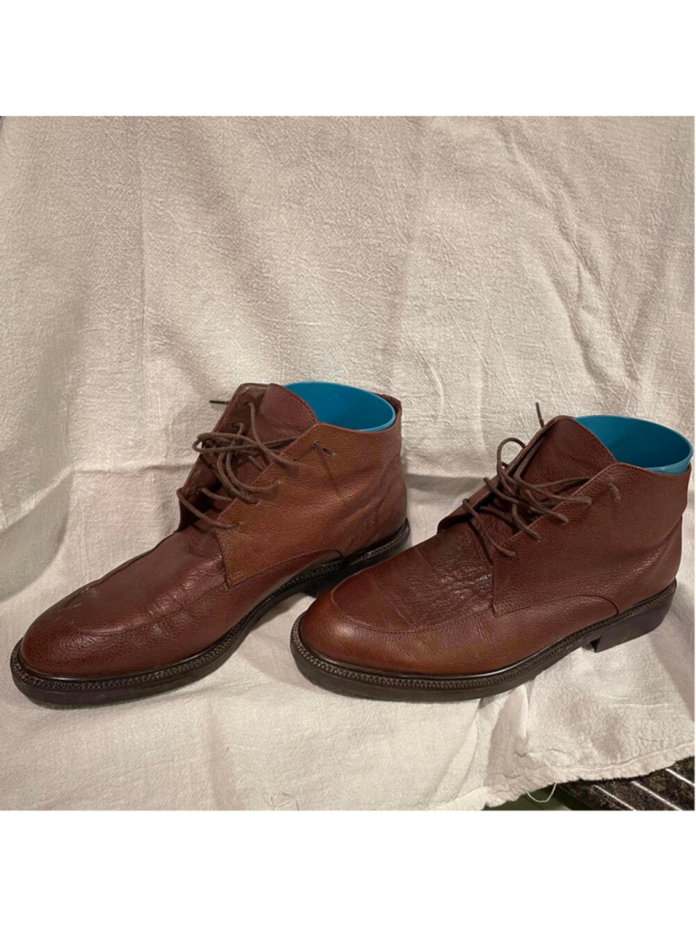 Vintage Eddie Bauer Men's Brown Leather Ankle Boots